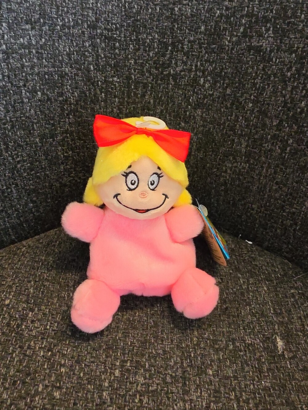 NWT Dr. Seuss Aurora Palm Pals Cindy-Lou Who Plush Beanie Christmas The Grinch